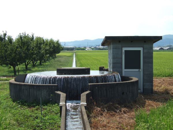 村山新田川第6号揚水機円型分水工